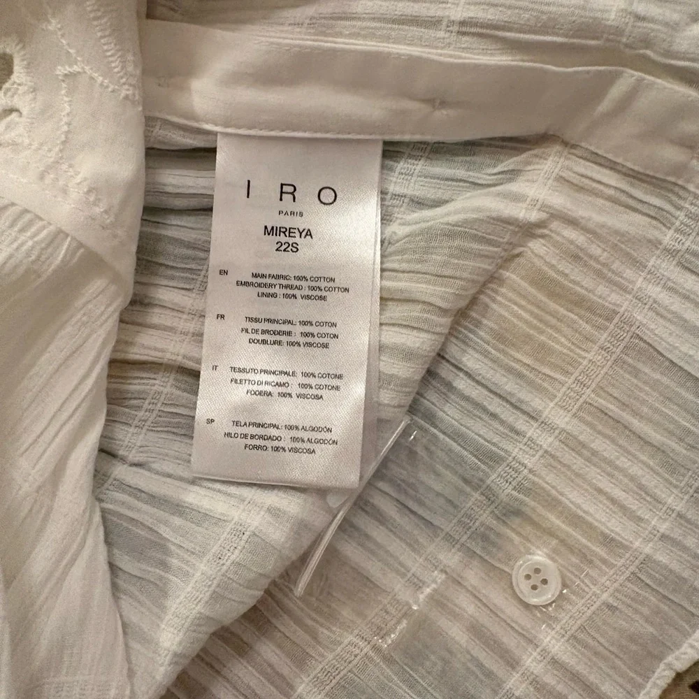 IRO White Eyelet Camisole Top - Picture 4 of 9